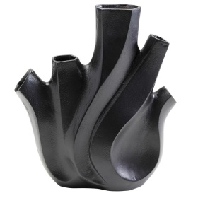 Ваза KARE Vase Flame Schwarz 55216
