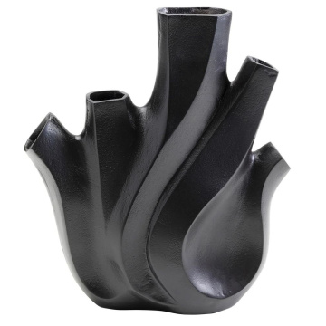 Ваза KARE Vase Flame Schwarz 55216