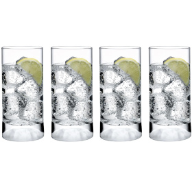 4 стакана для коктейлей Nude Glass Club Ice Frosted Ripple Effect Set 1052169