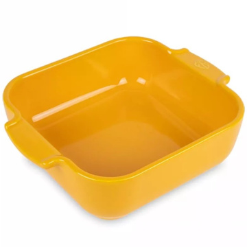 Форма для запекания Peugeot Appolia Plat four c&eacute;ramique carr&eacute; jaune safran 62002