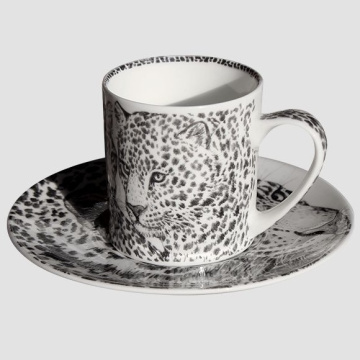 Чашка кофейная с блюдцем Taitù Wild Spirit Leopardo Espresso & Piattino 12-1-91-A