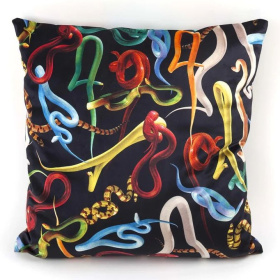 Подушка Seletti Cushion Snakes with Plume Padding 02300