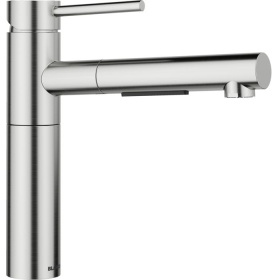 Кухонный смеситель Blanco Alta-S II PVD Steel 527544