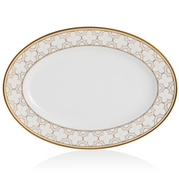 Блюдо овальное Noritake Trefolio Gold NOR4945L/97244