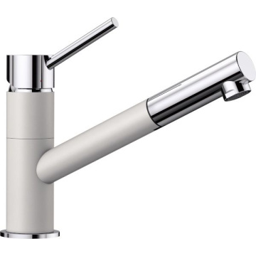 Кухонный смеситель Blanco Kano-S Silgranit-Look Dual Finish White/Chrome 525040