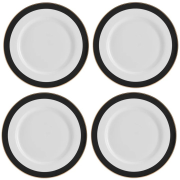4 обеденные тарелки KitchenCraft Mikasa Luxe Deco Dinner Plate Set MKLDPLATEPK4