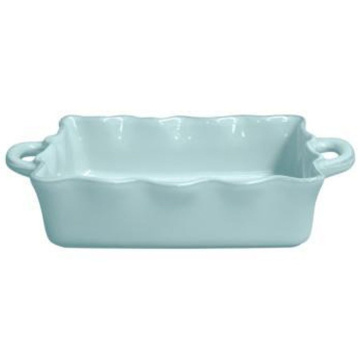 Форма для выпечки Casafina Cook & Host Medium Rectangular Ruffled Baker Robins Egg Blue RFF330-RBL