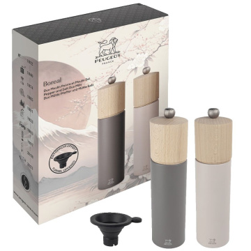 Набор мельниц Peugeot Duo Boreal Grey Rock and Petal Rose Pepper and Salt Mills Gifset 44909