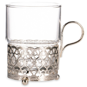 Стакан с подстаканником Queen Anne Single Tea Glass/Antique Strip 0/6322/A