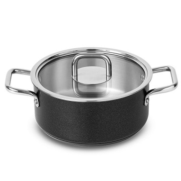 Кастрюля с крышкой Silampos Comfort Glass Black Casserole 63212JWR1020