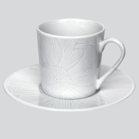 Чашка кофейная с блюдцем Taitù White Nature Espresso & Piattino 13-3-91
