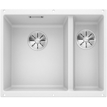 Кухонная мойка Blanco Subline 340/160-U Silgranit InFino White 523552