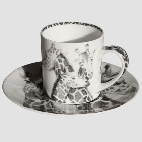 Чашка кофейная с блюдцем Taitù Wild Spirit Giraffa Espresso & Piattino 12-1-91-B