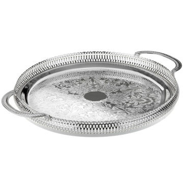 Поднос круглый Queen Anne Round Gallery Tray/Handles 0/6392
