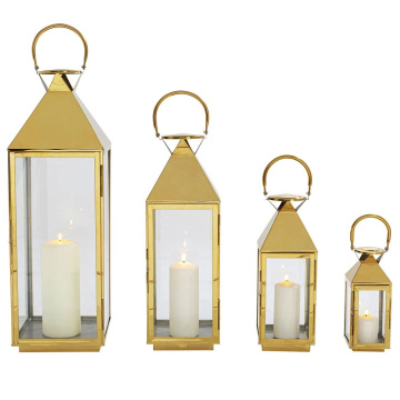 Набор подсвечников KARE Laterne Giardino Gold Set 51845