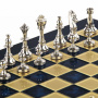 Шахматы Manopoulos Classic Metal Staunton Chess Set S34BLU. фото 4