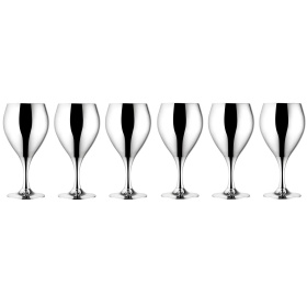 6 бокалов для вина Zepter Prince Stainless Steel Glasses Set LS-170-3.