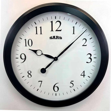 Настенные часы SARS Quartz Wall Clock 0114 Black