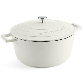 Кастрюля с крышкой KitchenCraft MasterClass Cream Cast Aluminium Casserole Dish MCMCRD28CRE