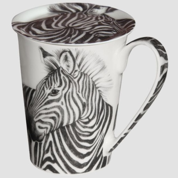 Кружка с крышкой Taitù Wild Spirit Zebra Mug & Coperchio 12-1-4-D