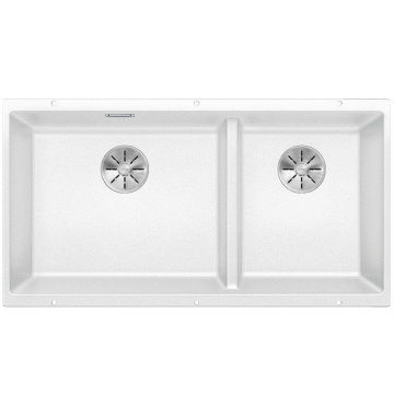 Кухонная мойка Blanco Subline 480/320-U Silgranit InFino White 523588