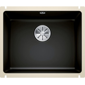Кухонная мойка Blanco Subline 500-U Ceramic PuraPlus InFino Black 523740