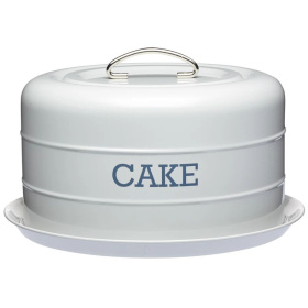 Блюдо для торта KitchenCraft Living Nostalgia French Grey Cake Tin LNCTGRY