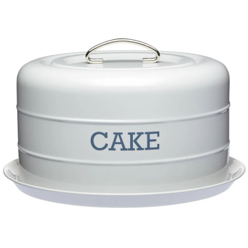 Блюдо для торта KitchenCraft Living Nostalgia French Grey Cake Tin LNCTGRY