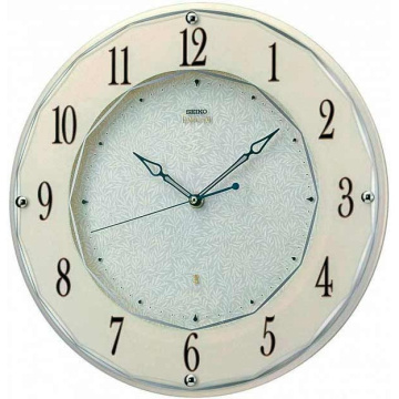 Настенные часы Seiko Emblem Quartz Piano Finish Wall Clock AHS524WN