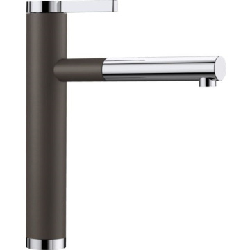 Кухонный смеситель Blanco Linee-S Silgranit-Look Dual Finish Coffee/Chrome 518445