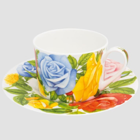 Чашка чайная с блюдцем Taitù Romantica Tazza da Tè/Cappuccino & Piattino 2-12