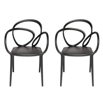 Набор из двух стульев Qeeboo Loop Chair Set 30002BL