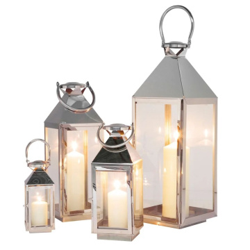 Набор подсвечников KARE Laterne Giardino Silver Set 31355