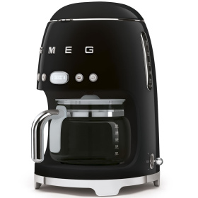 Кофеварка капельная Smeg Macchina da Caffè Filtro 50's Style Nero DCF02BLEU