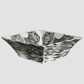 Салатник квадратный Taitù Wild Spirit Tigre Ciotola Quadrata Media 12-1-12-C