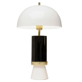 Настольная лампа KARE Tischleuchte Josy Weiß Schwarz 56522