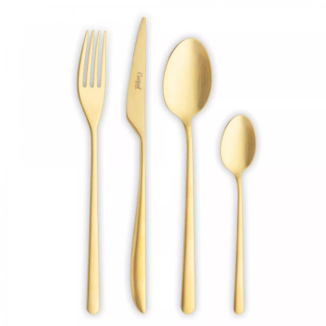 Набор столовых приборов Cutipol Icon Mirror Polished Gold Plated IC.006.G