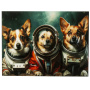 Картина KARE Glasbild Astronauts Dogs 56276. фото 1