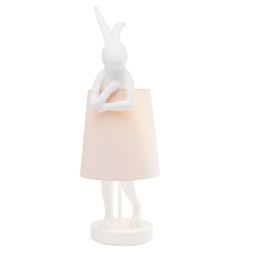 Настольная лампа KARE Tischleuchte Animal Rabbit Weiß/Rosa 61599