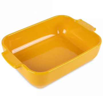 Форма для запекания Peugeot Appolia Plat four c&eacute;ramique rectangle jaune safran 61449