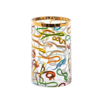 Ваза Seletti Glass Vase Snakes Cylindrical Small 14161