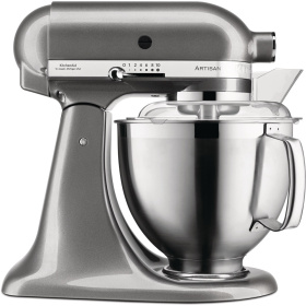 Миксер планетарный KitchenAid Artisan Series 5-Quart Tilt-Head Stand Mixer Medallion Silver KSM185PSMS