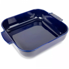 Форма для запекания Peugeot Appolia Plat four céramique carré bleu profond 60152