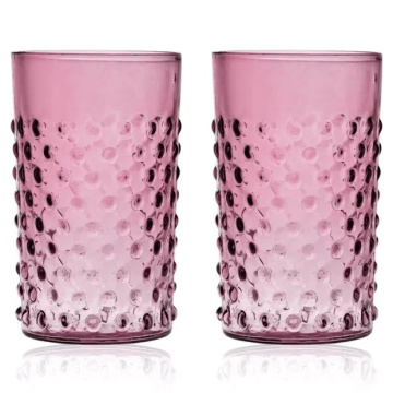 2 стакана для воды Klimchi Underlay Violet Hobnail Tumblers Set 21013/200-327/27
