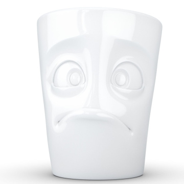 Кружка Tassen Mug with handle Baffled white 01.84.01