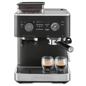 Кофеварка KitchenAid Semi Automatic Espresso Machine with Burr Grinder Cast Iron Black KES6551BK