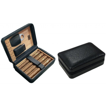 Хьюмидор для сигар Prestige Import Group Manhattan Black Travel Cigar Case