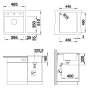 Кухонная мойка Blanco Dalago 45 Silgranit Black 525869. фото 4