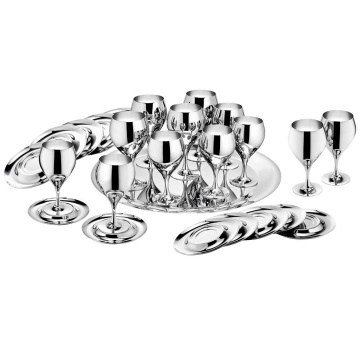 Набор бокалов Zepter Prince Stainless Steel Wine Set LS-170-B.