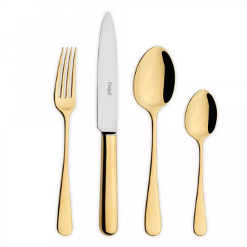 Набор столовых приборов Cutipol Atl&acirc;ntico Mirror Polished Gold Plated AT.006.G